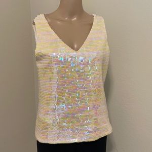 Oscar de la Renta Sequins Top